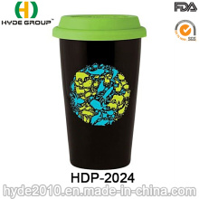 Taza de café plástica aislada BPA 10oz (HDP-2024)